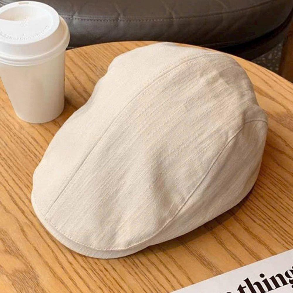 Fashion Soft Beret Hat Casual Retro Painter Hat Peaked Hat British Style Newsboy Hat Men Women