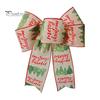 Festive Home Decor Accessories Christmas Bows for Wreath, Merry Craft Bow Ornaments, Winter Tree Reusable Seasonal Decoration Holiday Tree,