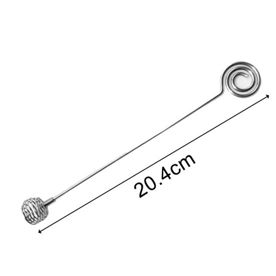 304 Nerezová naběračka na med ocelová spirálka na kávu Míchací tyč s dlouhým míchadlem
