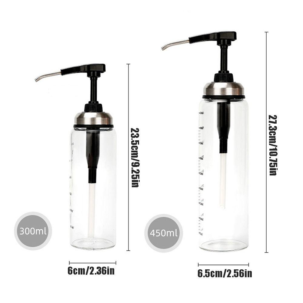 300ml/450ml Oyster Sauce Dispenser No Drip Sauce Press Bottle Sticky Sauce Pump Bottle  Kitchen
