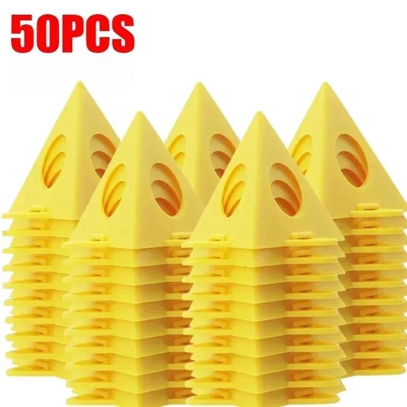 10-50PCS Pyramid Triangle Paint Support Non-slip Plastic Pad Durable Woodworking Painting Board Stand for DIY Spraying Tools