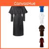 Traje de Robe de Padre Medieval para Homens Mulheres Renascença Cosplay Capa com Capuz
