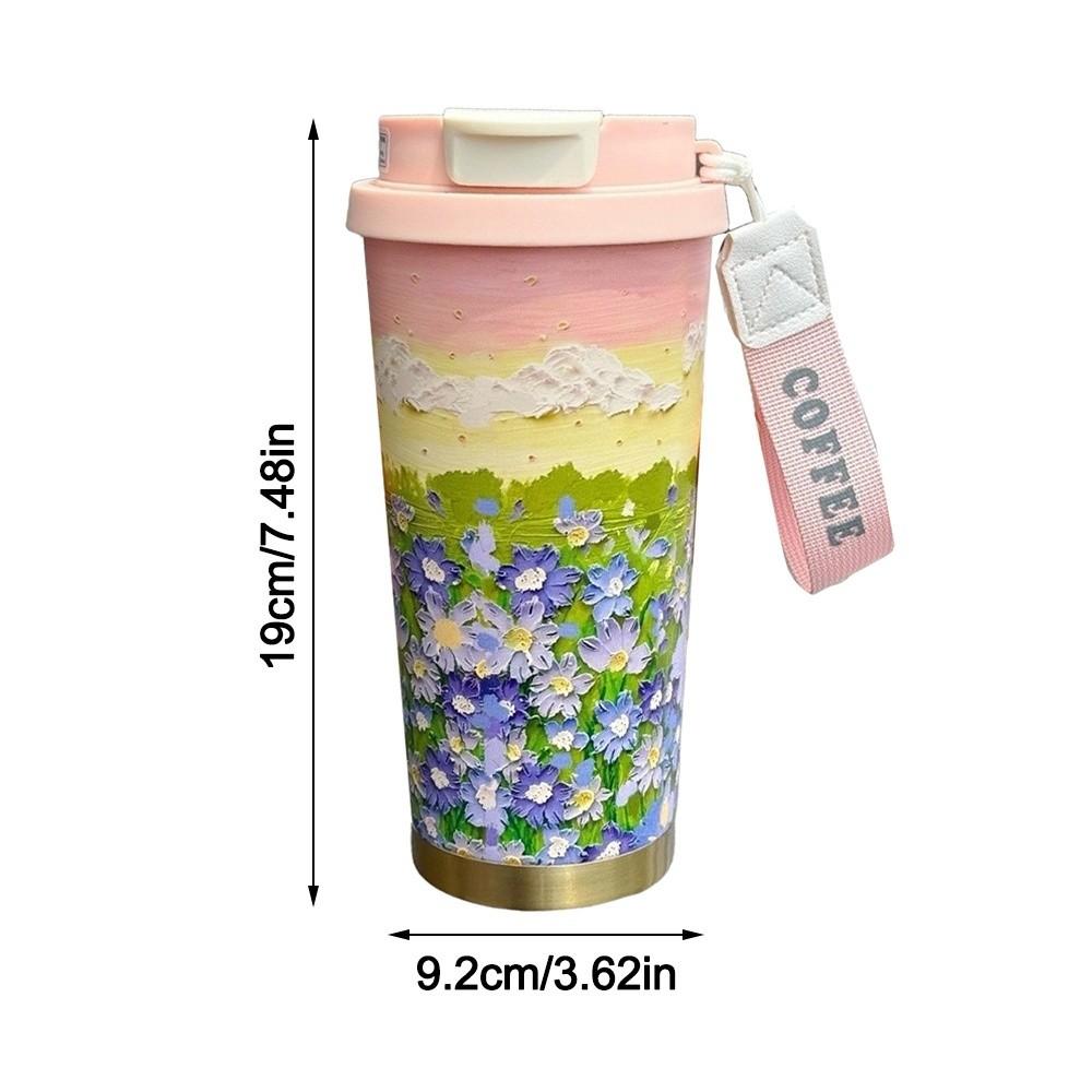 500ml Coffee Cup Double-layer Vacuum Mug Portable Insulated Mug Travel