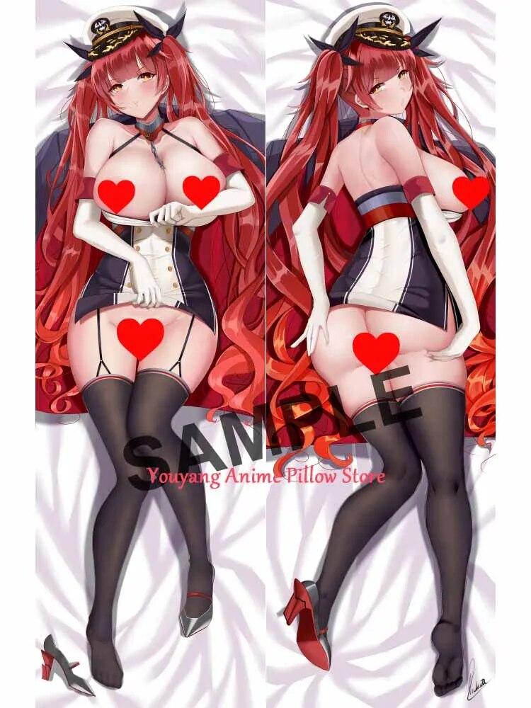 

Чехол на подушку в стиле аниме Dakimakura Honolulu Azur Lane, рождественская наволочка с 2-сторонним принтом, обнимающая подушка для тела 40x120cm Peach Skin