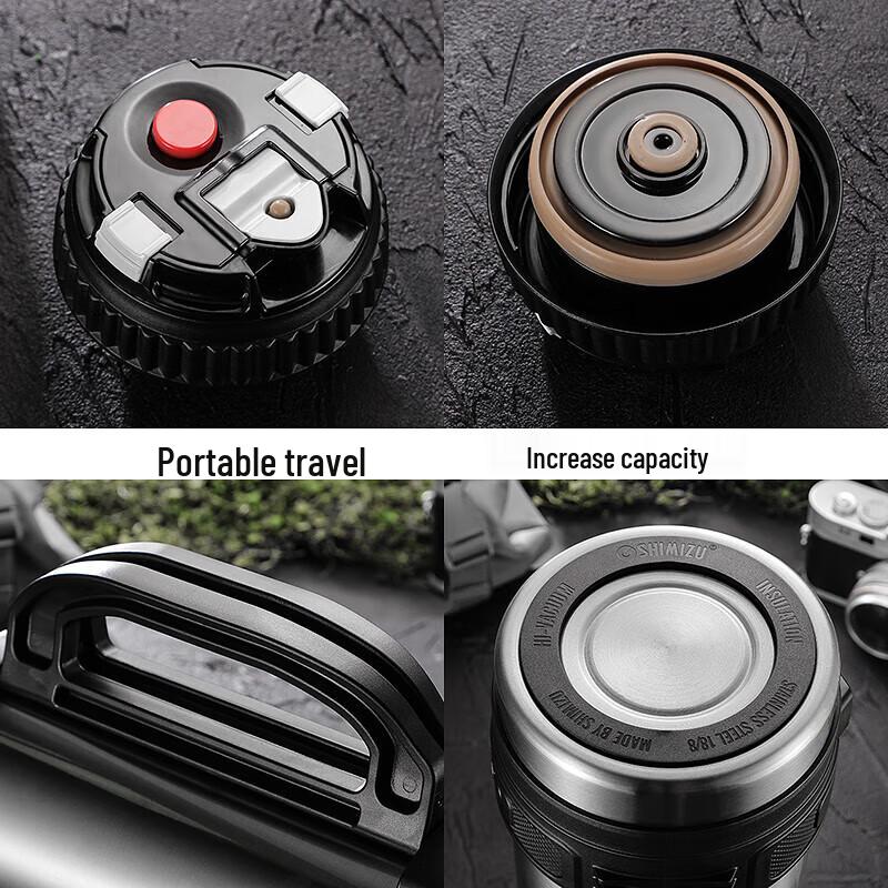 SHIMIZU 304 Stainless Steel Insulated Outdoor Travel Flask
