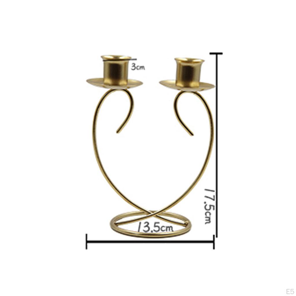 Candle Holder Metal Candlestick Candelabra Iron Candleholder Candles Stand for Living Room
