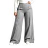 Women's Plus Size Stylish Flowy Pants with Side Pockets for Casual Athletic Wear