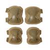 Camouflage Tactical Knee & Elbow Pads Set: 4-Piece Gear for Combat, Training, Riding & Sports Protection