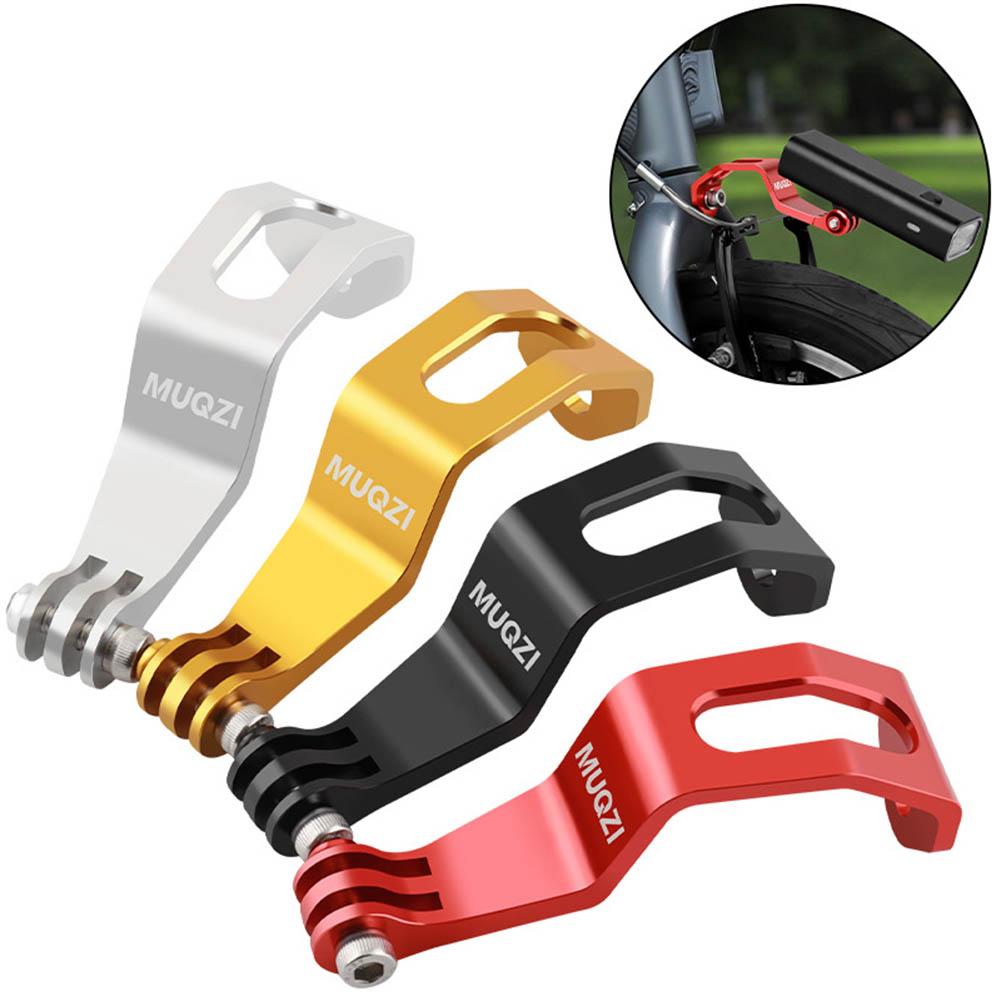 Bicycle Front Light Mount Bracket Adjustable Folding Bike Fork Mount Bike Flashlight Mount Stand for Flashlight Sport Camera