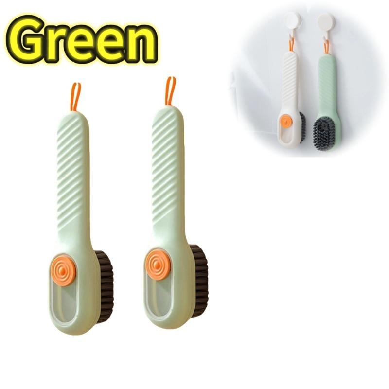 Multi- Shoe Cleaning Brush with Liquid Squeeze Out No Damage To Shoes Soft Bristle Laundry Cleaning Brush for Home Use