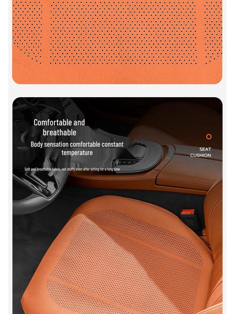 Full-Coverage Thin Seat Cushions for Tesla Cars