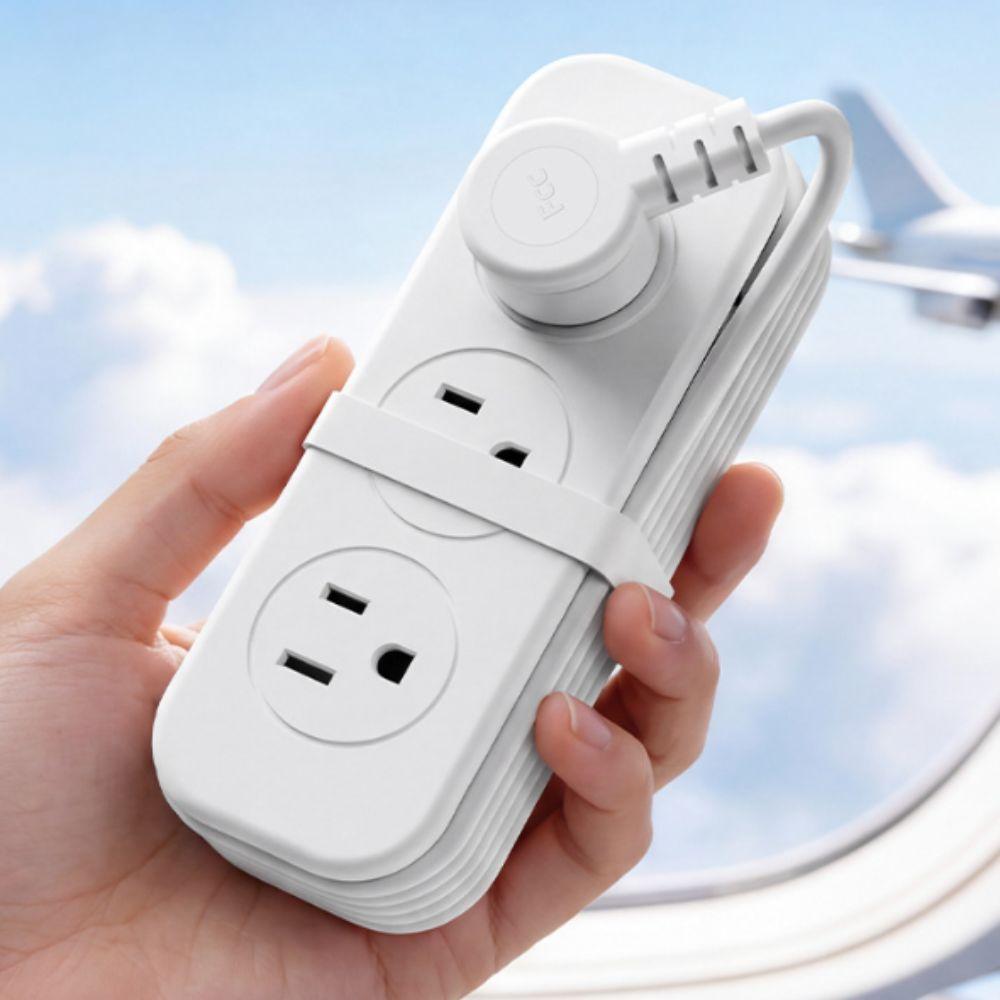 7 Outlet Travel Power Strip 6 Outlet Power Strip with USB Lightweight US Socket  Travel