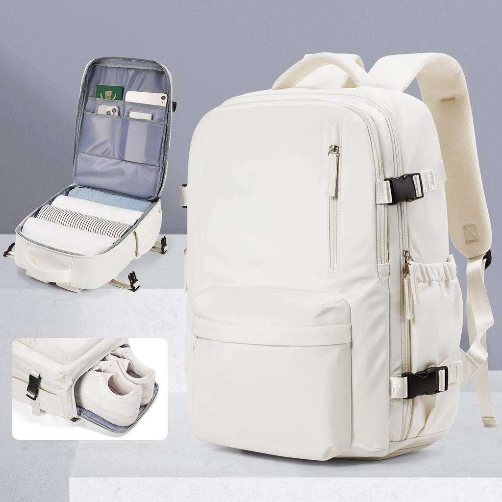 Mochila de viaje para mujer, bolsa para artículos personales de aerolíneas, bolso de cabina de aerolínea, mochila impermeable para computadora portátil, mochila informal para la escuela y la universidad