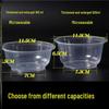 Disposable Round Plastic Bowl with Lid