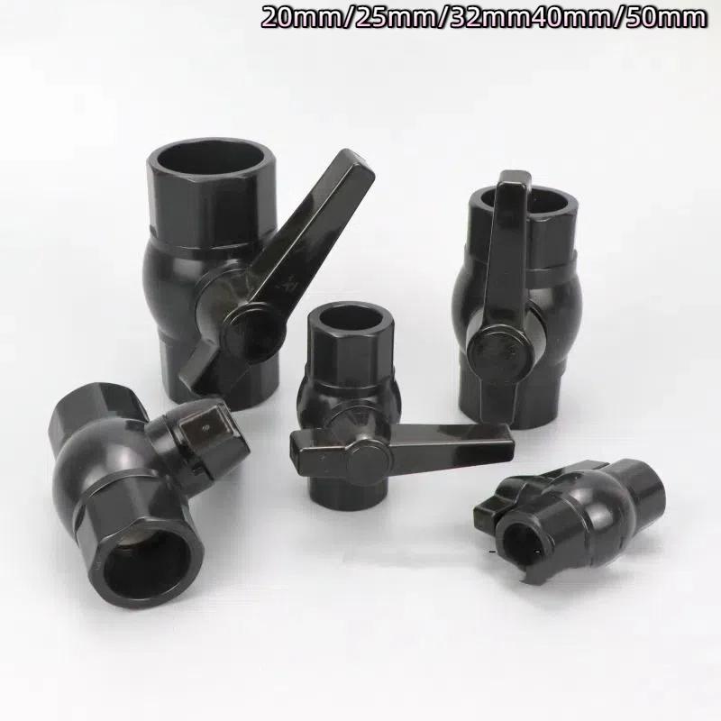 Pvc Pipe Ball Valve 20/25/32/40/50Mm Garden Irrigation Agriculture Water Supply Aquarium Water Pipe Connector Fittings