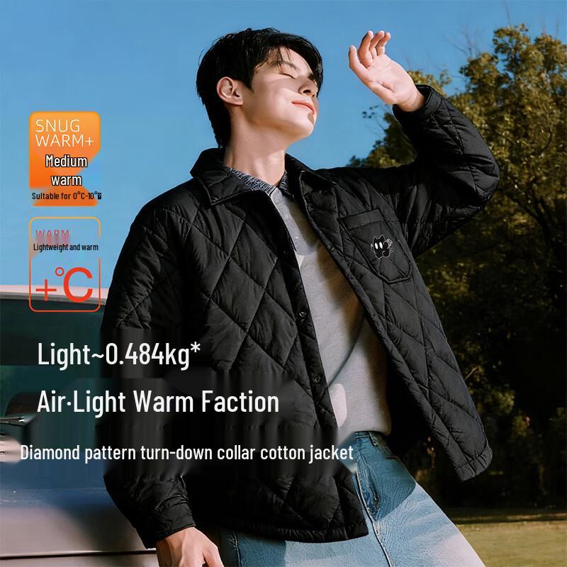 Baleno Men's Loose Fit Quilted Winter Padded Jacket