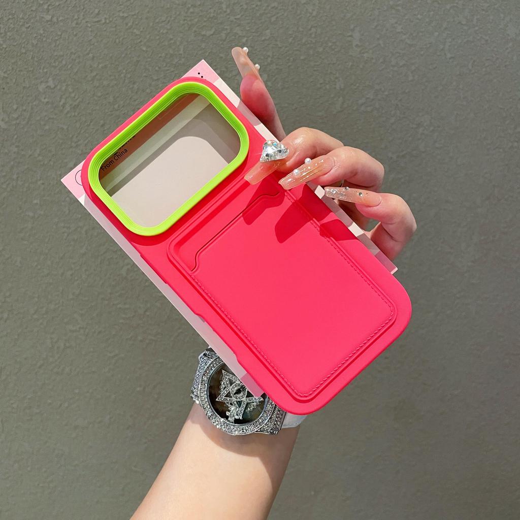 Luxury Card Holder Slot Wallet Photo Pocket Phone Case For iPhone 17 Air 16 15 14 Plus 13 12 11 Pro Max Matte Shockproof Cover