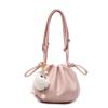 Summer niche pleated bag women's new casual versatile messenger bag popular bucket bag