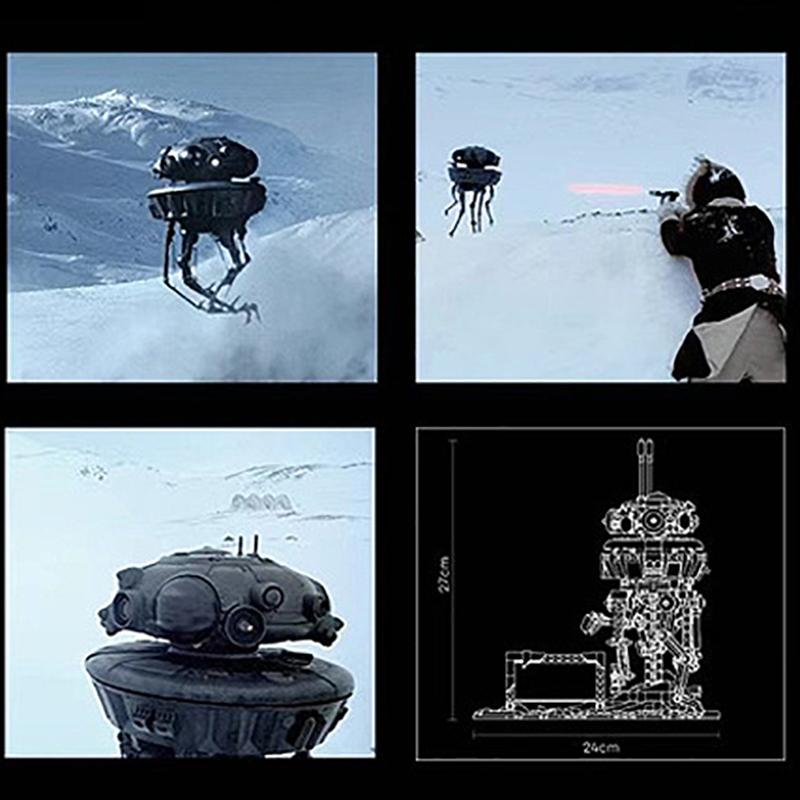 Stock Imperial Probeing Droided 75306 Modello Mattoni Idea Creativa Rilevamento Robot Blocchi da Costruzione Giocattoli per Bambini Ragazzi Regali 99918