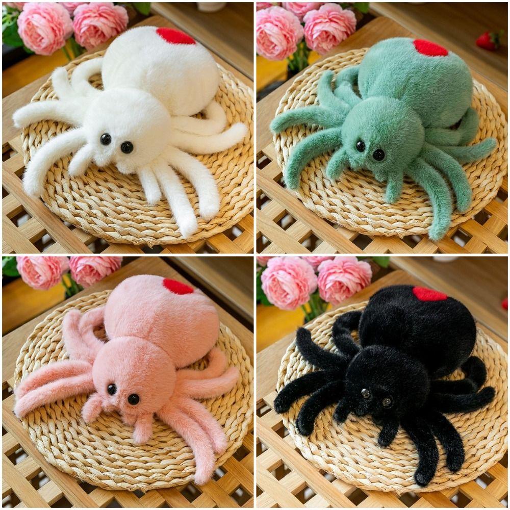 Stuffed Animals Simulation Spider Plush Toy Black Spider Spider Reptile Plush Toy   Birthday Gifts