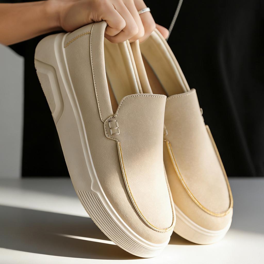 New Designer Business Commute Men's Slip On Loafers Comfortable Shoes Men Fashion Sneakers Daily Preppy Casual Men Leather Shoes