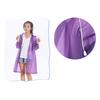 Kinder Regenmantel für Jungen und Mädchen, durchsichtig, mit Kapuze, EVA, lang, Regenschutz, Outdoor-Regenbekleidung