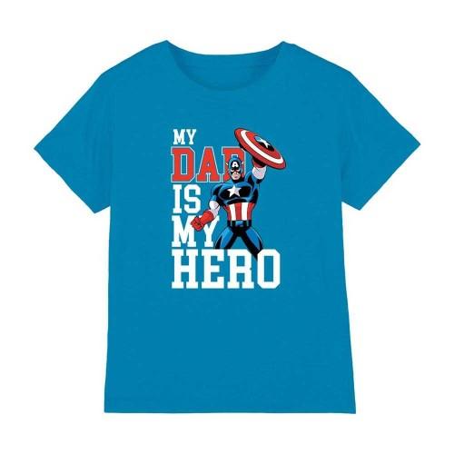 Captain America Childrens/Kids My Dad Is My Hero Comic T-Shirt