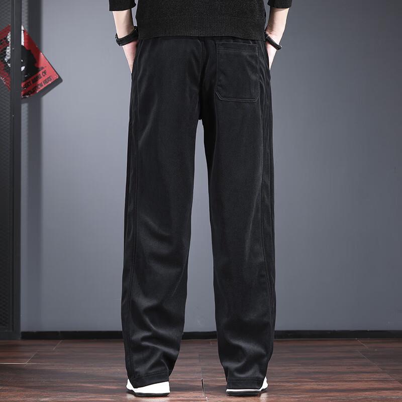 Jielinuo Men's Loose-Fit Straight-Leg Sweatpants