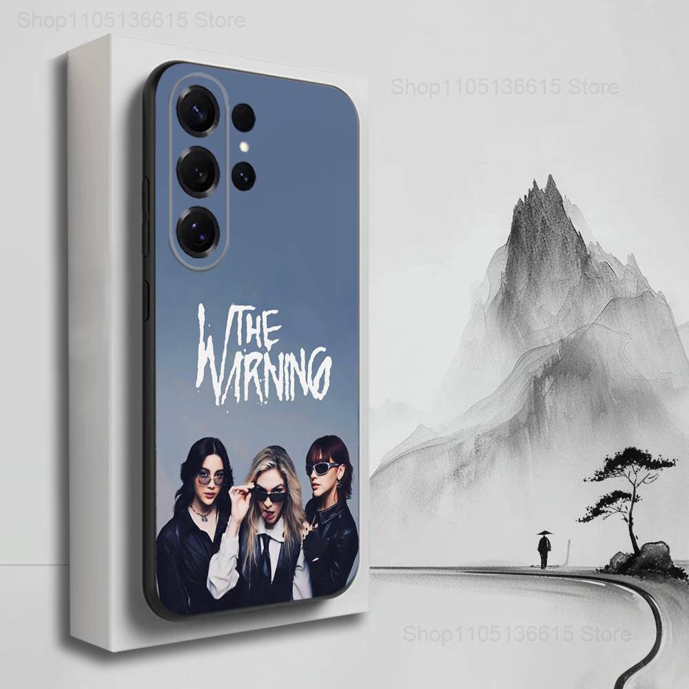 Band T-THE W-Warning Rock Case For Samsung S21,S9,S22,S25,S20,S10,Plus,Ultra,S24,S23,FE,Lite,Soft Silicone Black