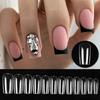 Clear Long False Nail Tips Set  Acrylic Extension Full Cover Nail Tips Fake Finger UV Gel Polish Quick Building Mold Nail Tool