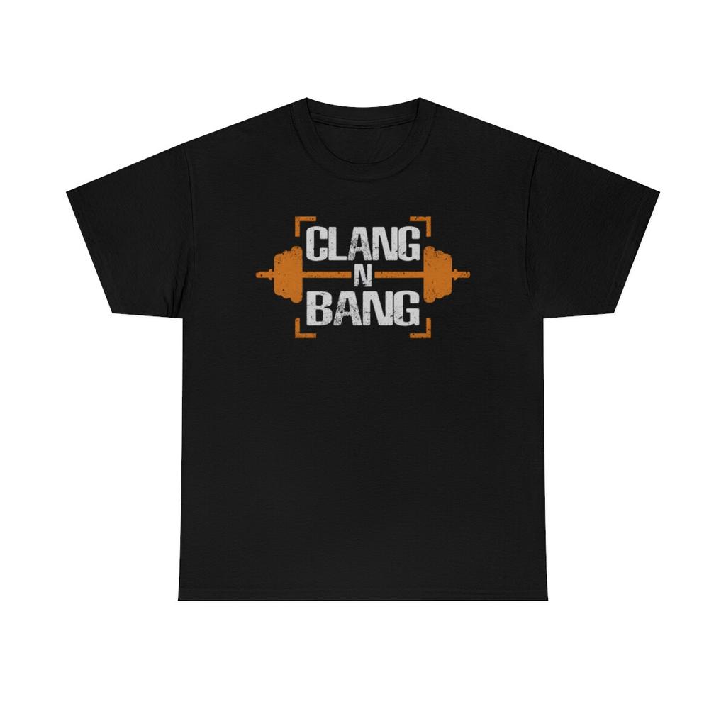 Clang N Bang Weight Lifting Funny Gym T-Shirt