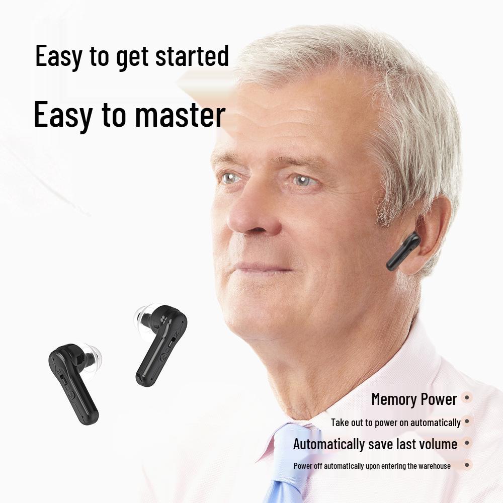 TWS Invisible Hearing Aids for Elders: Rechargeable Cross-Border Digital Sound Amplifier