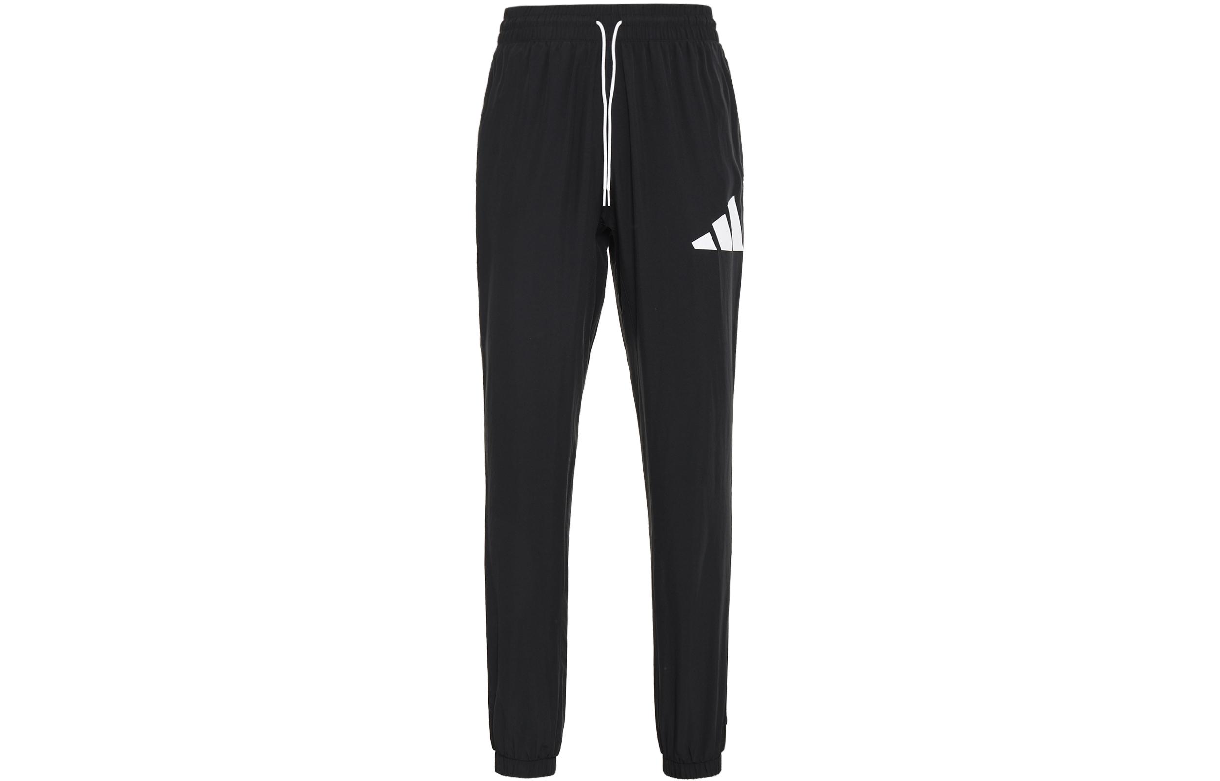 Adidas Originals Knitted Sweatpants Men s Black Moderate Cuffed Pants HF4198 S