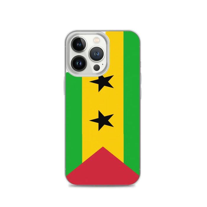 Coque Télephone Drapeau Santo Tomé y Príncipe - iPhone 13 Pro