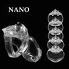 2025 New HT-V5 Chastity Cage Set with 36/40/45/50/55mm Size Penis Rings for Men Bondage Training Device Cock Lock Fetish Sex Toy