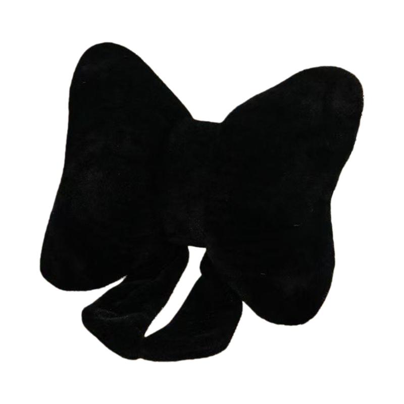 Stylish Bowknot Design Cushion Plush Fabric Back Support Throw Pillow For Home Office Use Sofa Couch Bedroom Decors