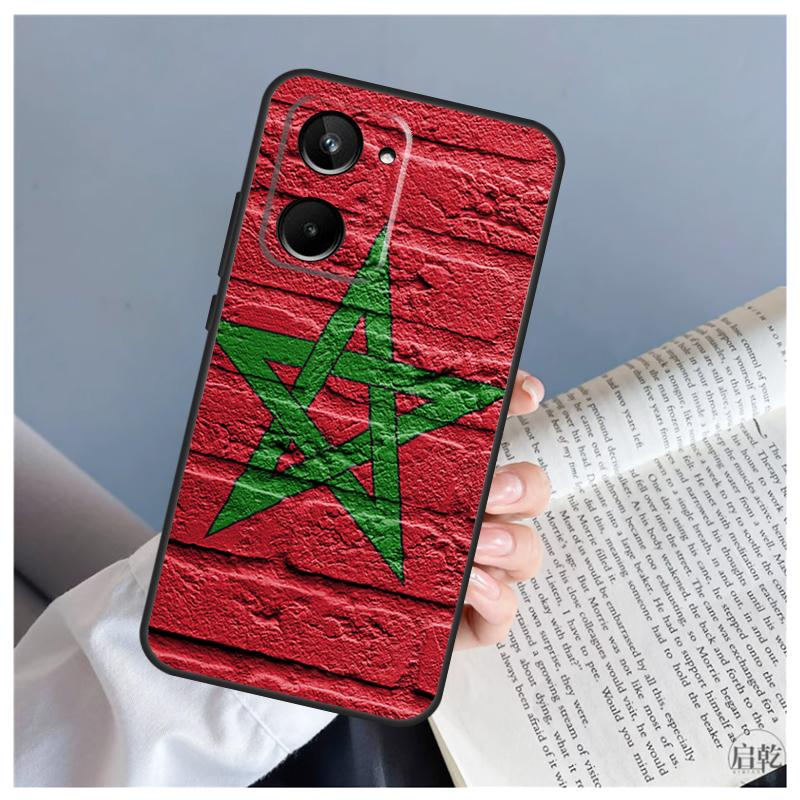 Morocco Moroccan Flag For Realme 15 10 11 13 12 14 Pro Plus C65 C67 C71 C63 C61 C55 C51 C53 C75 GT6 GT7 Pro Case