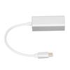 Ethernet Adapter USB C To RJ45 Ethernet Silver Stable Transmission Converter for MacBook Pro for