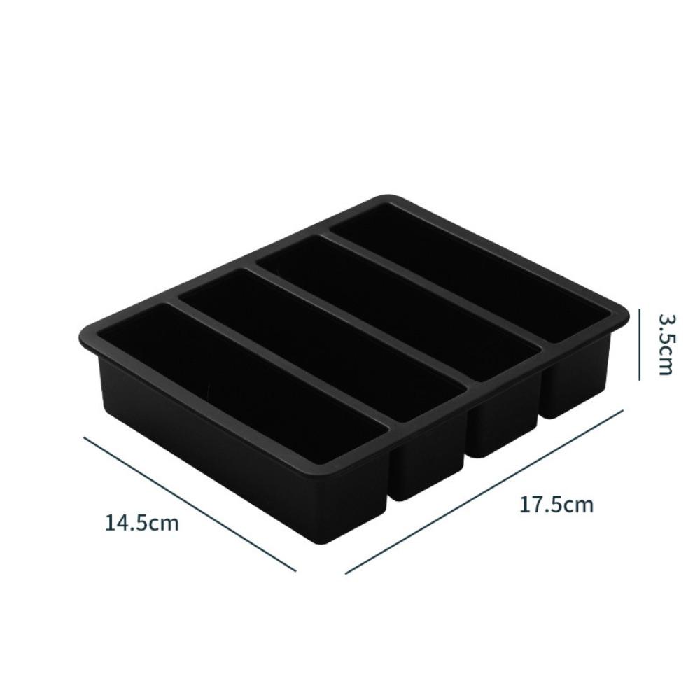 4 Grids Ice Mold with Lid Food Sauce Storage New Freezer Trays