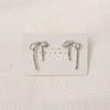 Exquisite Bow Stud Earrings for Women Hypoallergenic Piercing Silver Earings Accessories Jewelry