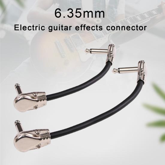  Cavo patch per effetti per chitarra elettrica, leggero, salvaspazio, resistente all'usura, pratico, linea di collegamento