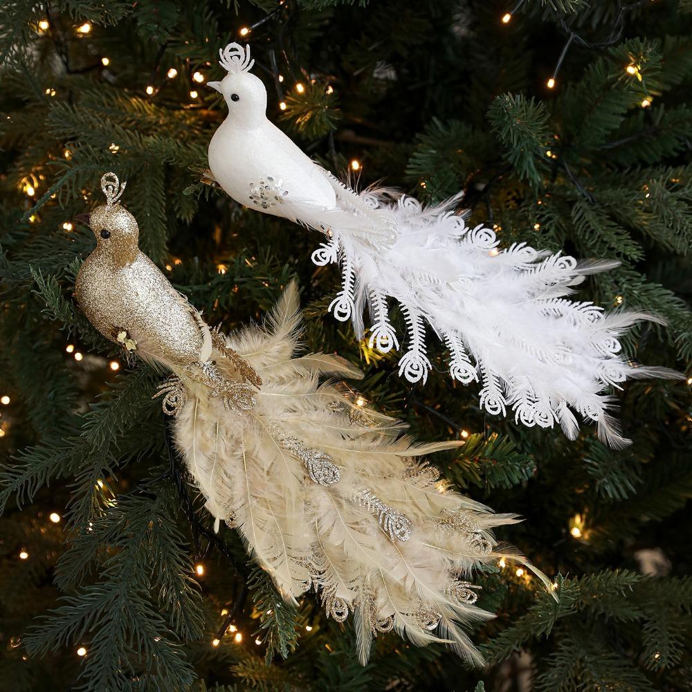 Realistic Shape Artificial Bird Foam Tree Decor Festival Vibe Bird Ornament Scene Display