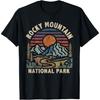 Rocky Mountain National Park Retro Sunset Mountains T-Shirt