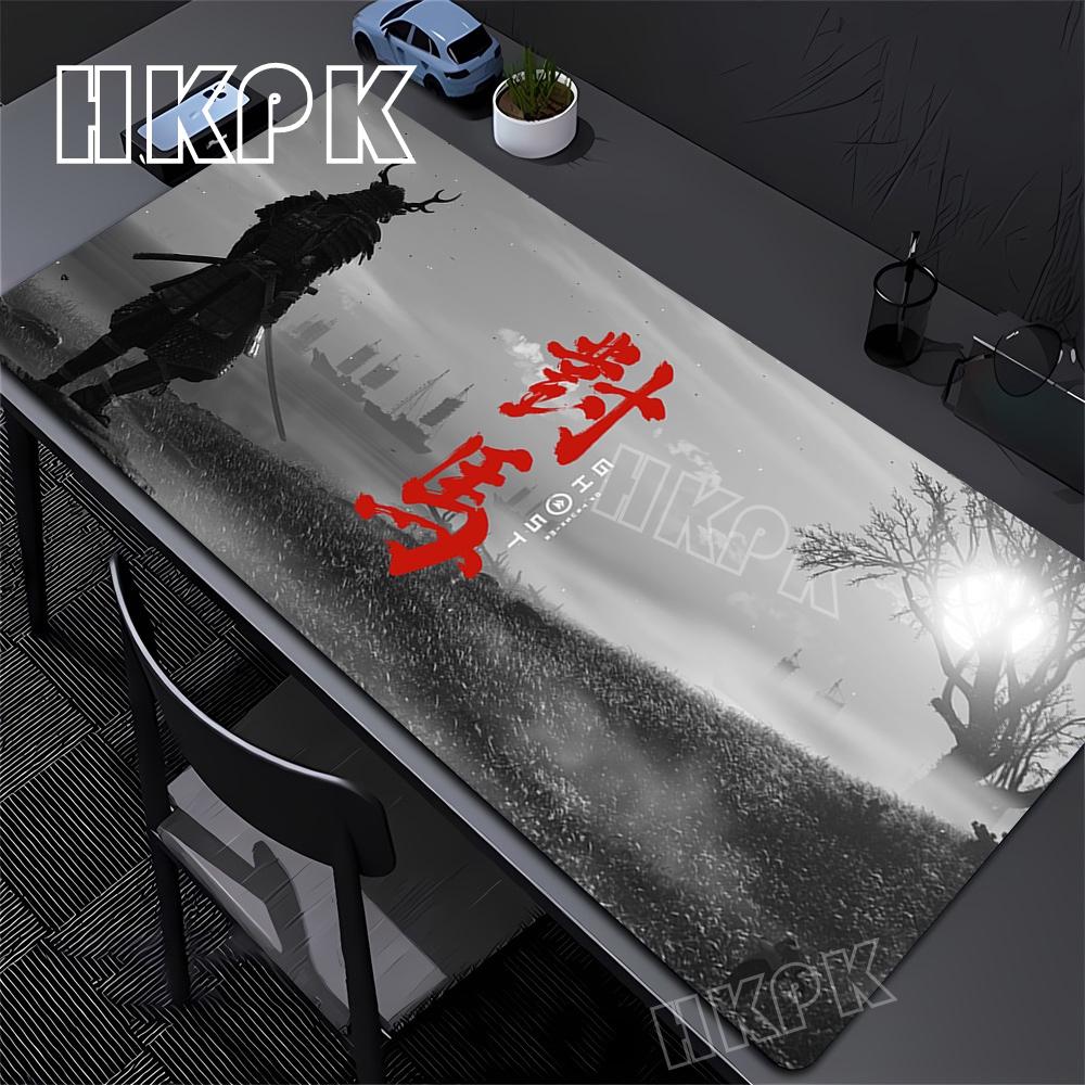 Ghost of Tsushima Mouse Pad XXL Tappetino da Scrivania 900x400 Kawaii Accessori per Scrivania del Computer Tappetino per Mouse Tappetino Mouse Grande Tappetino Mouse Gamer Pad in Gomma