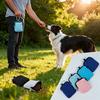 Outdoor Puppy Snack Bag Portable Treat Bag Pet Reward Bag Dog Training Waist Bags Solid Color Pet Carrier with Hook Pet Supplies