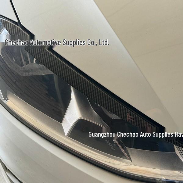 

Carbon Fiber Headlight Eyebrow Trim Strips for 2014-20 Golf 7 Carbon Fiber Pair