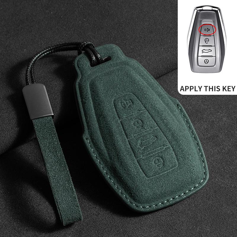 Car Key Case Cover For Geely Coolray 2024 X6 Emgrand  Hawk GX7 Car Key Holder Shell Accessories