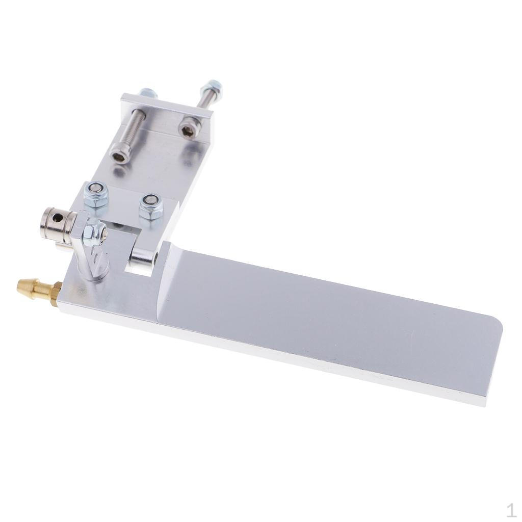 

95 Алюмінієве кермо човна для середнього розміру RC срібний