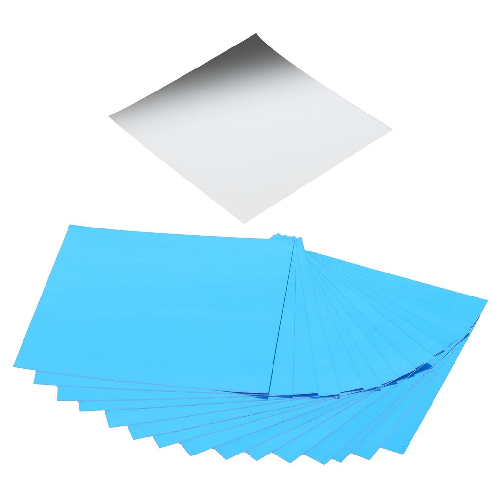 Mirror Wall Sticker DIY Square SelfAdhesive Decals for Home Bathroom Bedroom Silver