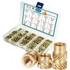 415Pcs Tuba Inlaid Hot Melt Nut Set M2M3-M6 Double Twill Tuba Injection Molded Hot Melt Nut Box